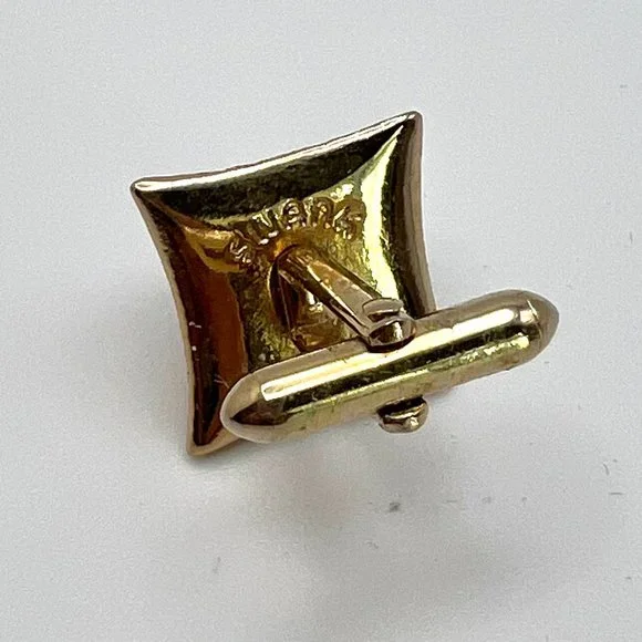 SWANK Men's Red Cut Glass Cuff Links & Tie Tack Set - Picture 5 of 6